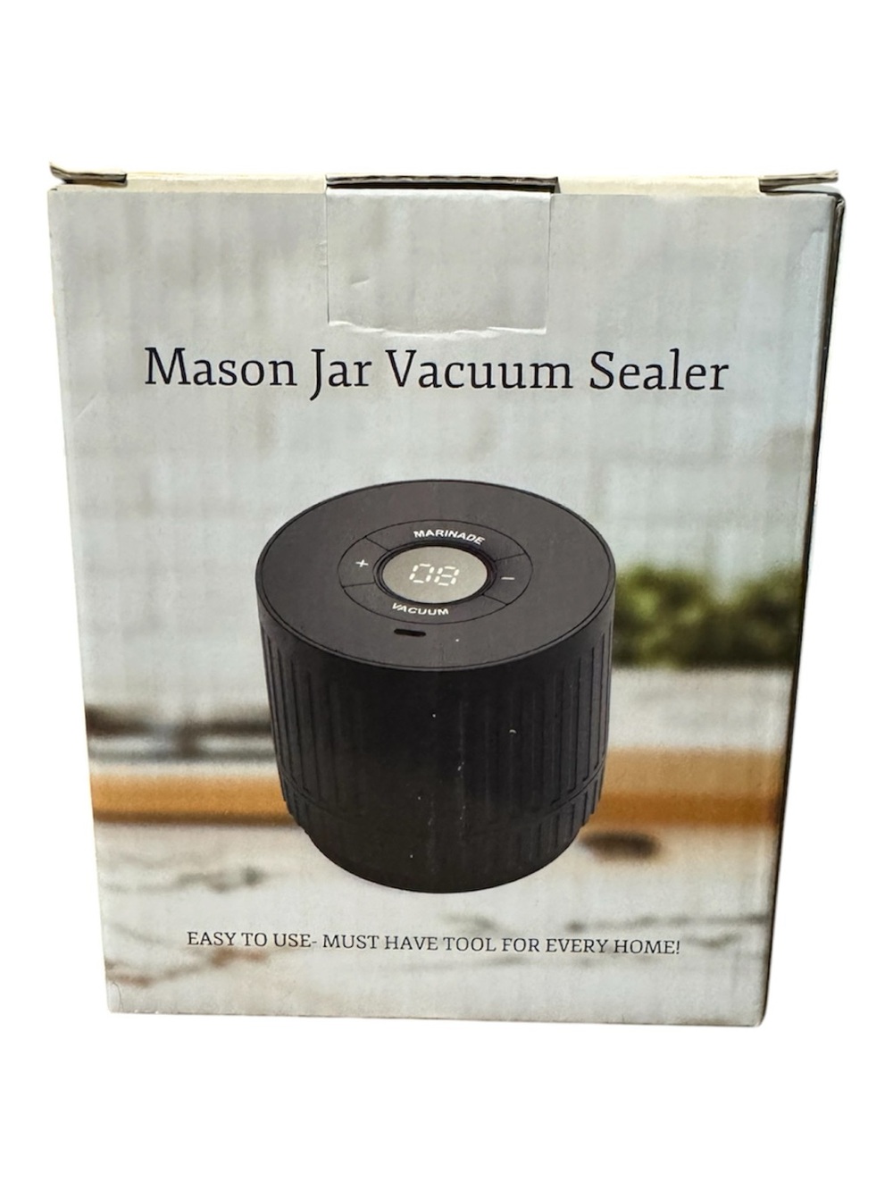 Mason Jar Vacuum Sealer - Black